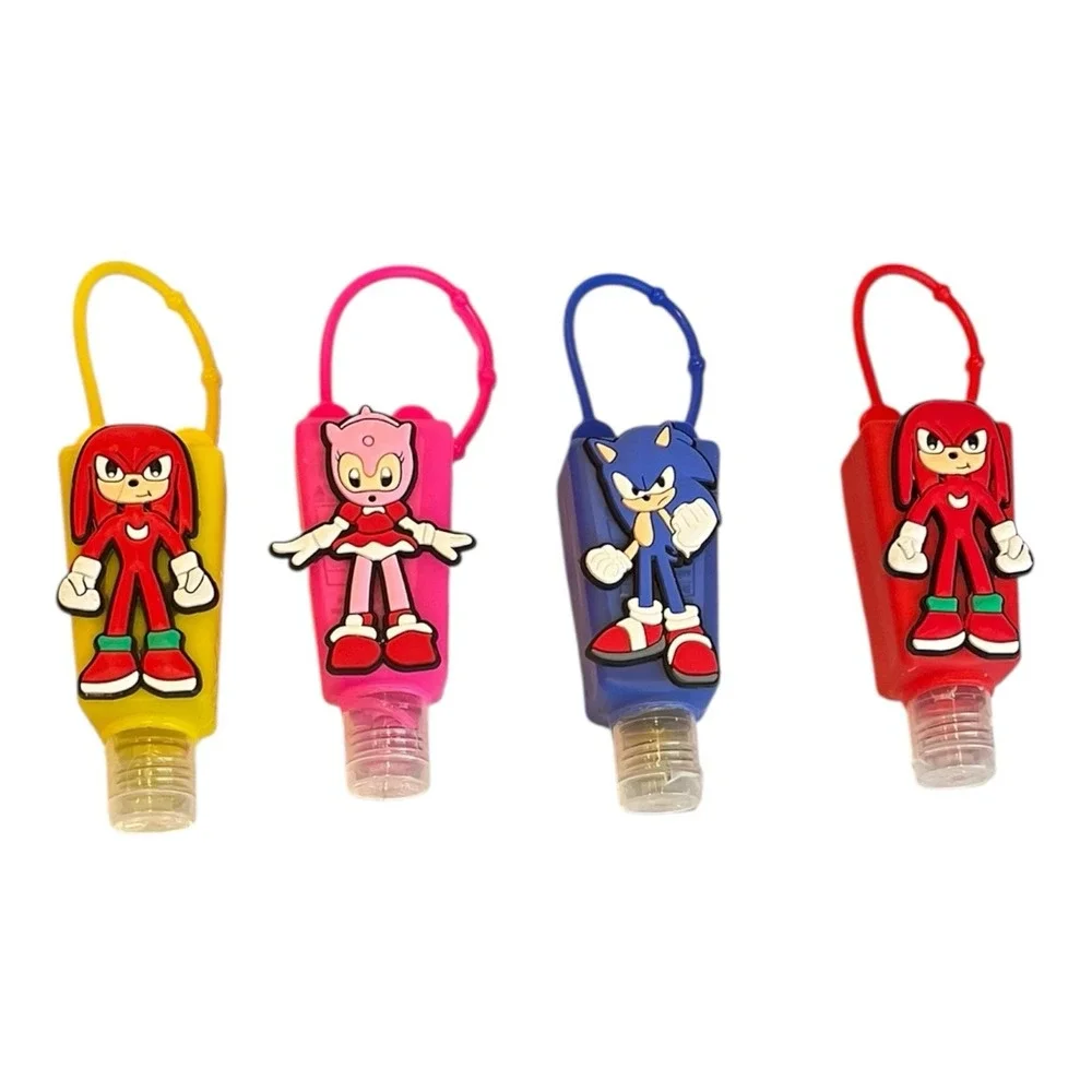 New Sealed Sonic The Hedgehog Hand Sanitizers Backpack Purse Charm Lot of 4